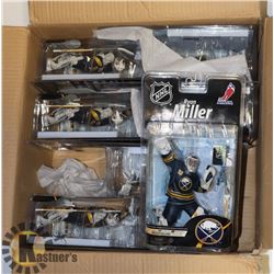 LIT OF 7 RYAN MILLER GOALIE NHL ACTION FIGURES