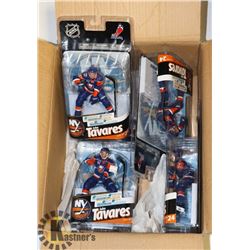 LOT OF 4 JOHN TAVARES NHL FIGURES MCFARLANE