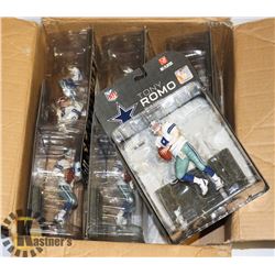 LOT OF 8 TONY ROMO NFL ACTION FIGURES MCFARLANE