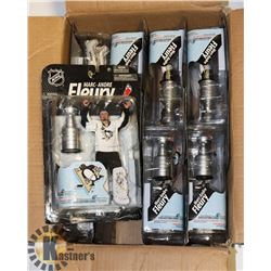 LOT OF 8 MARC ANDRE FLEURY ACTION FIGURES WITH