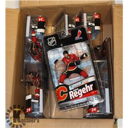LOT OF 6 ROBYN REGENR NHL ACTION FIGURES