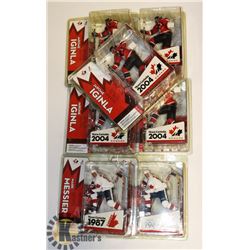 LOT OF 7 ASSORTED NHL HOCKEY FIGURES MESSIER ETC