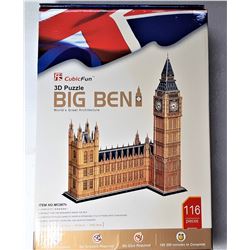 2)  FACTORY SEALED 3D BIG BEN PUZZLE