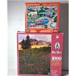 5)  LOT OF 2 FACTORY SEALED PUZZLES:
