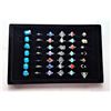 Image 1 : 25)  LOT OF 42  RINGS IN DISPLAY CASE