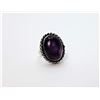 Image 1 : 16)  NATURAL OVAL AMETHYST IB A 925