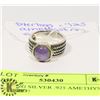 Image 1 : STERLING SILVER .925 AMETHYST RING SIZE 7
