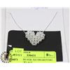 Image 1 : STERLING SILVER .925 SWAROVSKI HEART NECKLACE