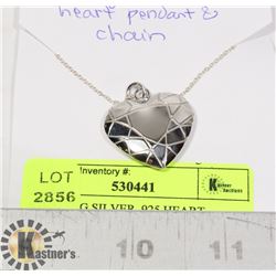 STERLING SILVER .925 HEART NECKLACE