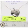 Image 1 : STERLING SILVER .925 HEART NECKLACE