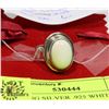 Image 1 : STERLING SILVER .925 WHITE CORAL RING SIZE 6