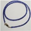 Image 1 : SILVER TANZANITE(33CT)(33CT)  NECKLACE