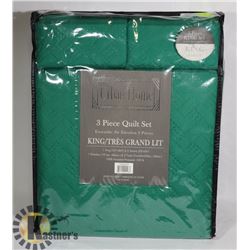 NEW URBAN HOME 3PC KING SIZE QUILT SET