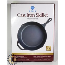 NEW PROFESSIONAL PRE-SEASONED CAST IRON SKILLET
