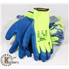 Image 1 : 12 PAIRS OF COATED WINTER LINED WORK GLOVES