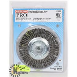 6.5" HIGHSPEED STRINGER BEAD KNOT WIRE WHEEL BRUSH