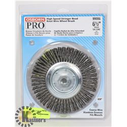 6.5" HIGHSPEED STRINGER BEAD KNOT WIRE WHEEL BRUSH