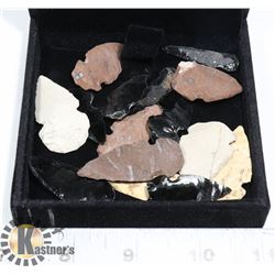 DISPLAY BOX OF ARROW HEADS