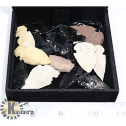 DISPLAY BOX OF ARROW HEADS