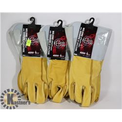 LOT OF 3 BOB DALE WELDING UTILITY SERIES GLOVES