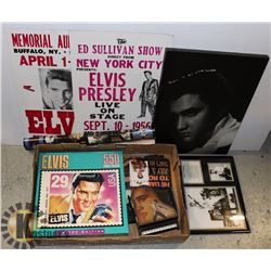 FLAT OF ASSORTED ELVIS PRESLEY MEMORABILIA
