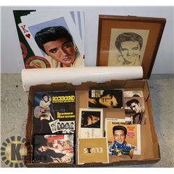 FLAT OF ASSORTED ELVIS PRESLEY MEMORABILIA