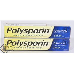 LOT OF TWO POLYSPORIN CREAMS
