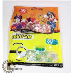 BAG OF 50 DISNEY GUMMY CANDY SOLD WITH BAG OF 50