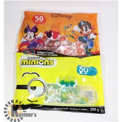 BAG OF 50 DISNEY GUMMY CANDY SOLD WITH BAG OF 50