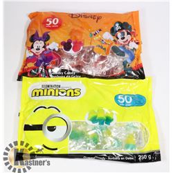BAG OF 50 DISNEY GUMMY CANDY SOLD WITH BAG OF 50
