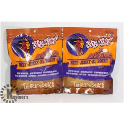 TWO PACKS OF BIG CHIEF TERIYAKI BEEF JERKY