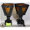 Image 1 : PAIR OF BLACK SCONCE LAMPS