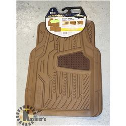 NEW SET OF GOODYEAR FLOOR MAT LIGHT BROWN