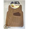 Image 1 : NEW SET OF GOODYEAR FLOOR MAT LIGHT BROWN