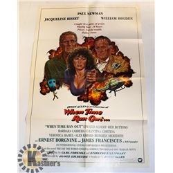 1978 ORIGINAL MOVIE POSTER "WHEN TIME RAN OUT"