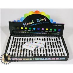RETAIL DISPLAY OF MOOD RINGS