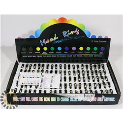 RETAIL DISPLAY OF MOOD RINGS