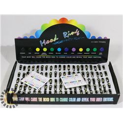 RETAIL DISPLAY OF MOOD RINGS