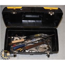 TOOL BOX WITH ASSORTED TOOLS