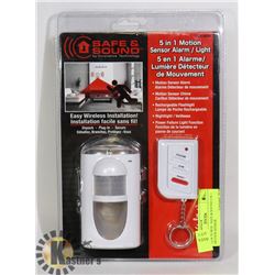 NEW IN BOX - SAFE & SOUND 5 IN 1 MOTION SENSOR