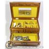 Image 1 : ESTATE JEWELRY BOX FILLED.