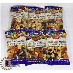 6 BAGS OF FRUIT LOOP MEDLEY MIX