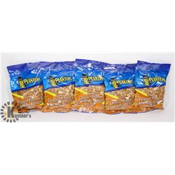 5 BAGS OF PLANTERS HONEY ROASTED PEANUTS