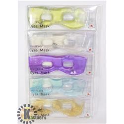 LOT OF 5 NEW HOT/COLD EYE MASKS