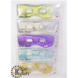 LOT OF 5 NEW HOT/COLD EYE MASKS
