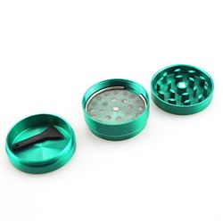 GREEN HERBS, TOBACCO AND SPICE GRINDER ZINC ALLOY