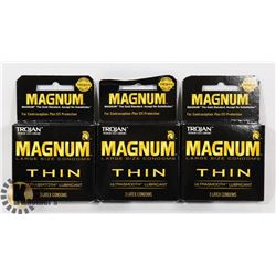 TROJAN MAGNUM  THIN LATEX CONDOMS SIZE LARGE
