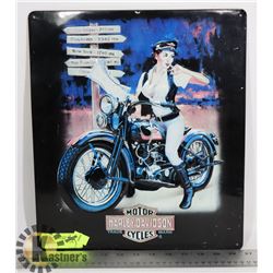 HARLEY DAVIDSON TIN SIGN