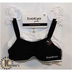 TWO NEW BEBE GIRLS SEAMLESS BRAS