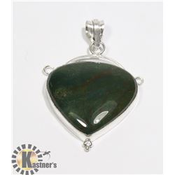 #124-BLOOD STONE PENDANT